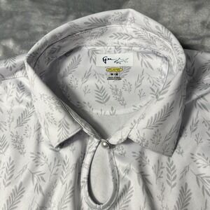 Women's Greg Norman Size Med. Sleeveless Nature Print Polo Golf Shirt